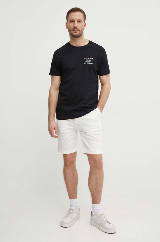 Guess szorty NOAH M4GD14.WG3QA biały SS24