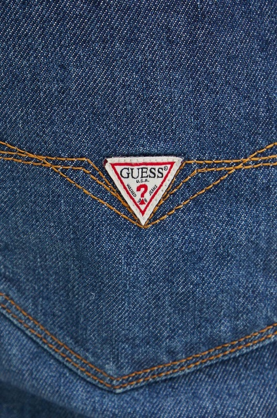 Rifľové krátke nohavice Guess ANGELS modrá M4GD03.D5AZ1