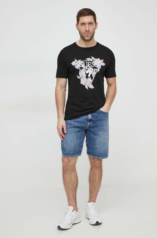 Traper kratke hlače Guess M4GD27.D5AY1 plava SS24