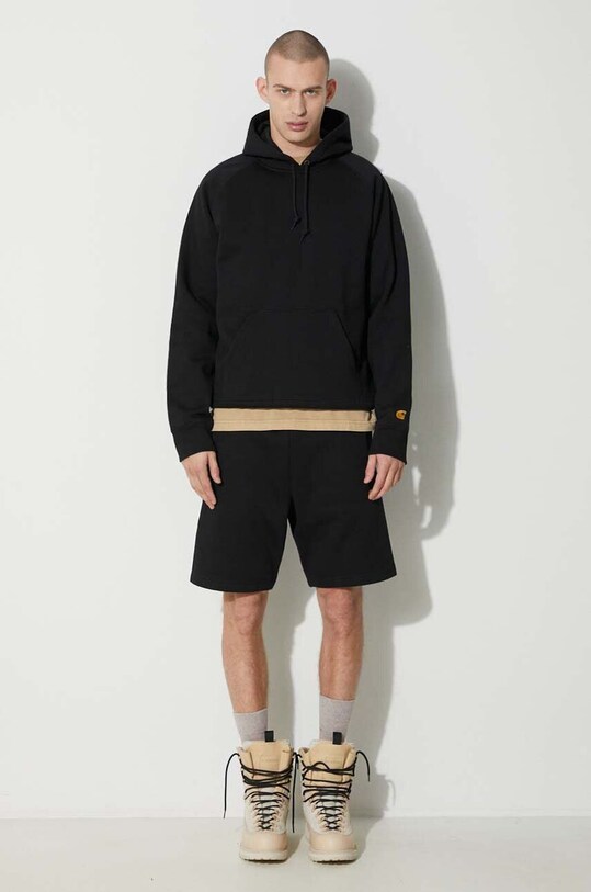 Carhartt WIP shorts Chase Sweat Short I033669.00FXX black SS24