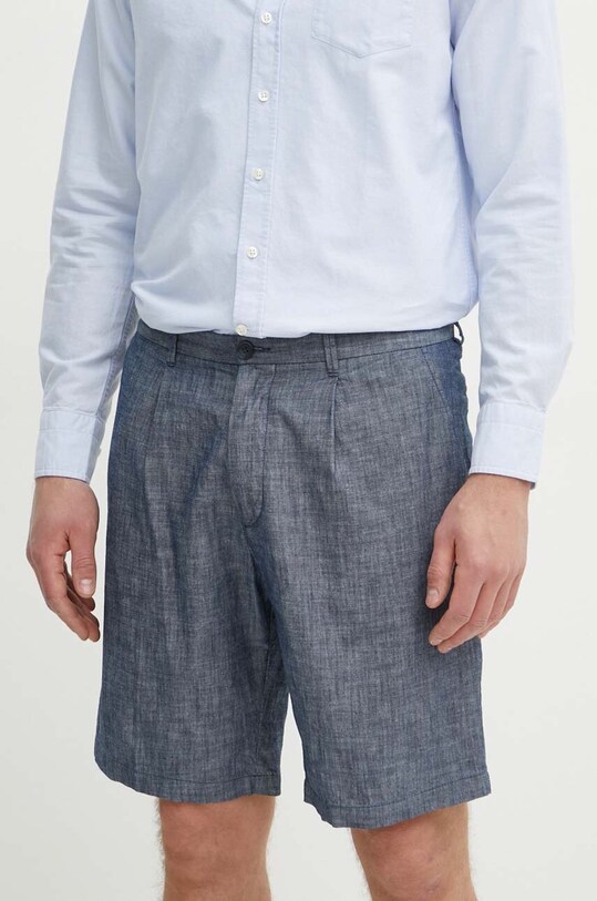 Хлопковые шорты United Colors of Benetton хлопок голубой 4WV1U9005