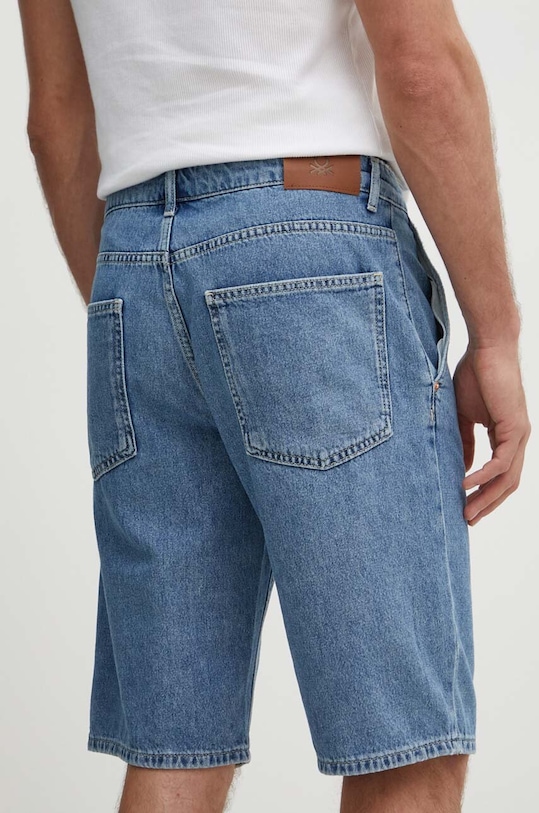 Odzież United Colors of Benetton szorty jeansowe 4GDTU900Q niebieski
