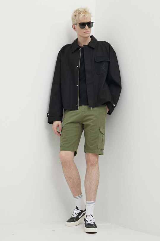 Bavlnené šortky Quiksilver AQYWS03238 zelená SS24