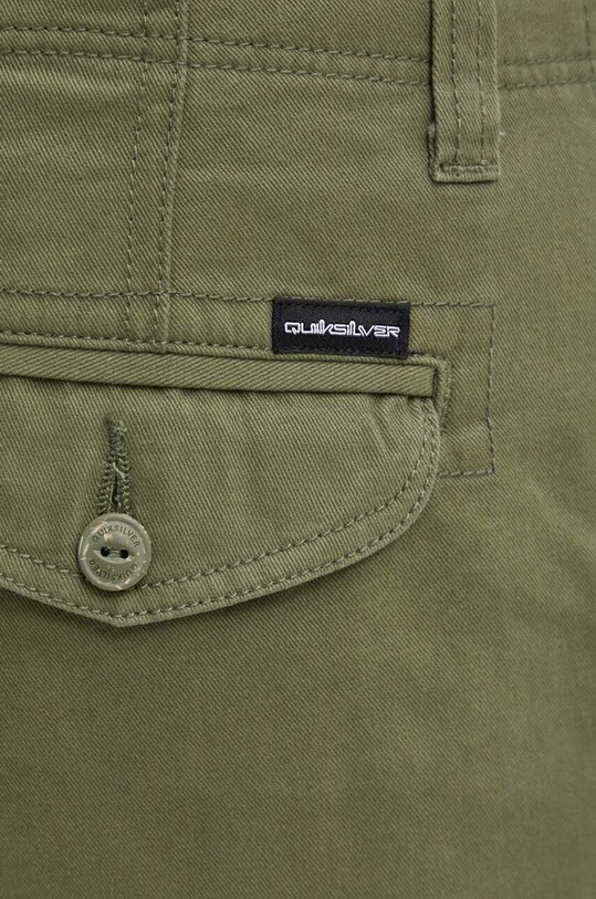 Bavlnené šortky Quiksilver zelená AQYWS03238