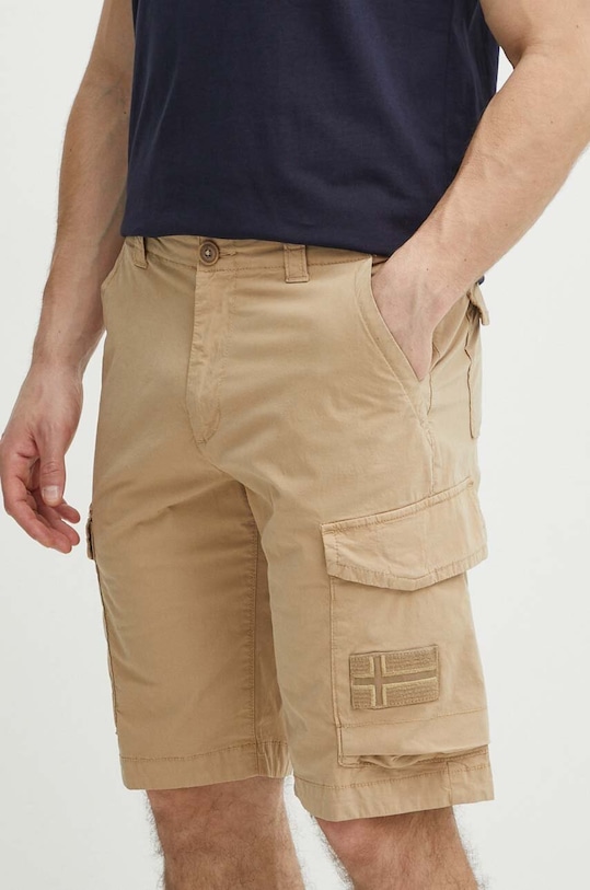 Napapijri pantaloni scurti N-Horton panza bej NP0A4HOSN1E1