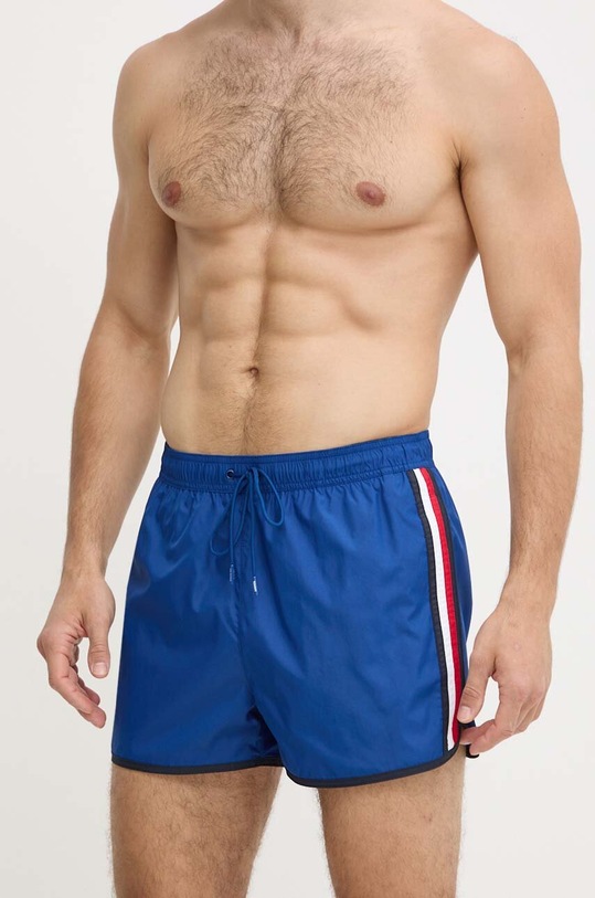 Tommy Hilfiger szorty kąpielowe tkanina granatowy UM0UM03217