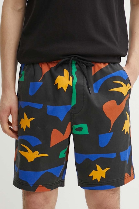 Volcom szorty x ARTHUR LONGO wzorzyste czarny A1012450