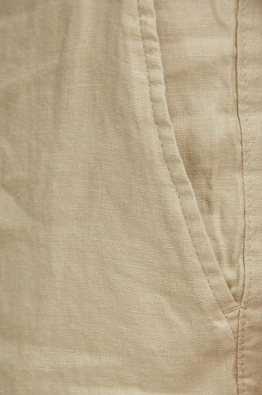 Sisley pantaloni scurti din in bej 4AGHS9010