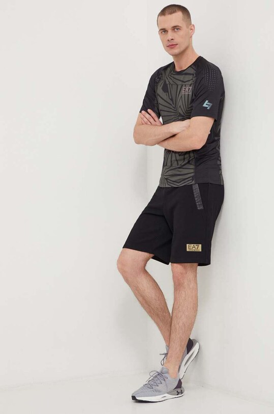 Šortky EA7 Emporio Armani PJG1Z.3DPS57.1200 čierna SS24