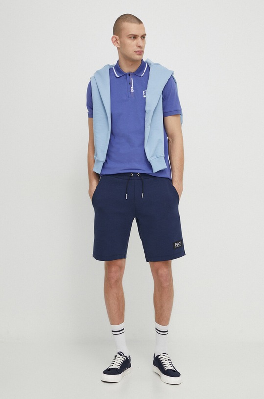 EA7 Emporio Armani pantaloncini PJUEZ.3DPS75.1554 blu navy SS24