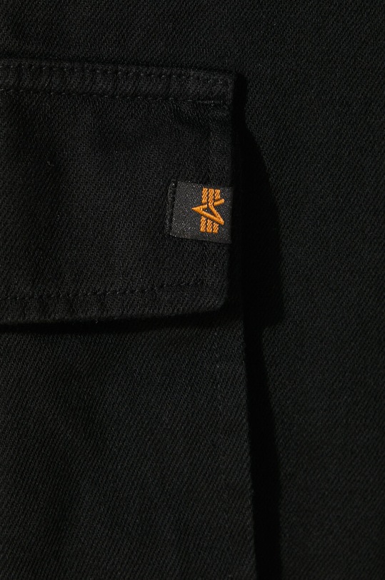 Bavlněné riflové kraťasy Alpha Industries Aircraft 146250. černá