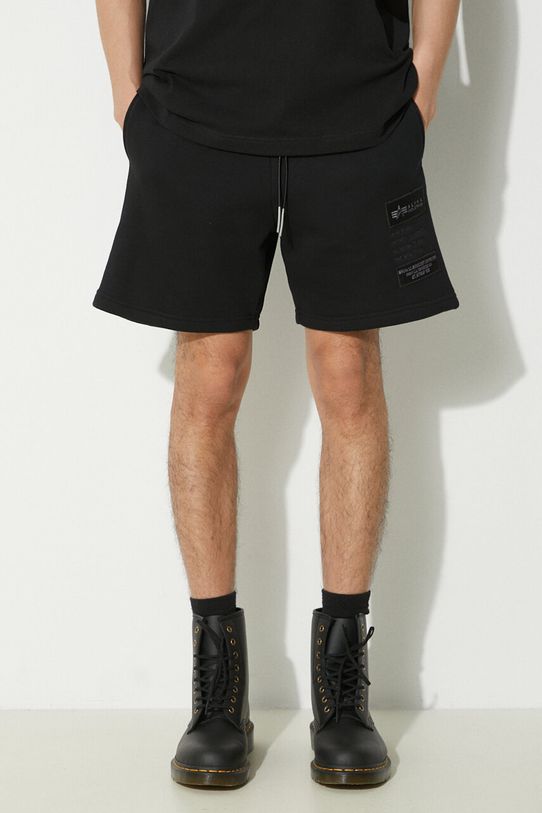 Alpha Industries shorts Patch LF small print black 136360