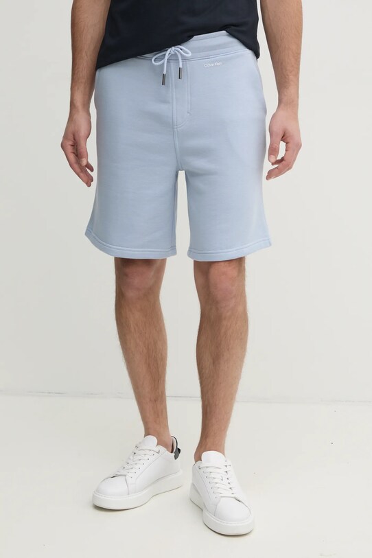 Шорти Calvin Klein трикотаж блакитний K10K112689