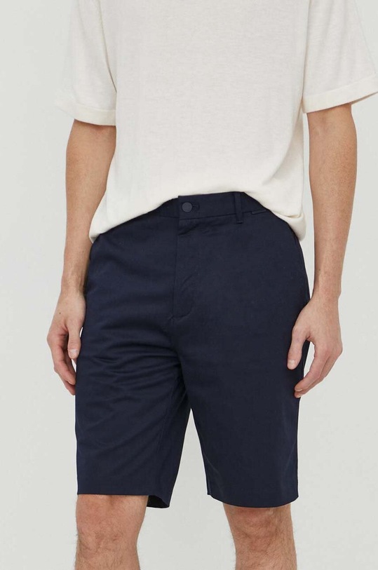 Calvin Klein rövidnadrág elasztánnal sötétkék K10K112831