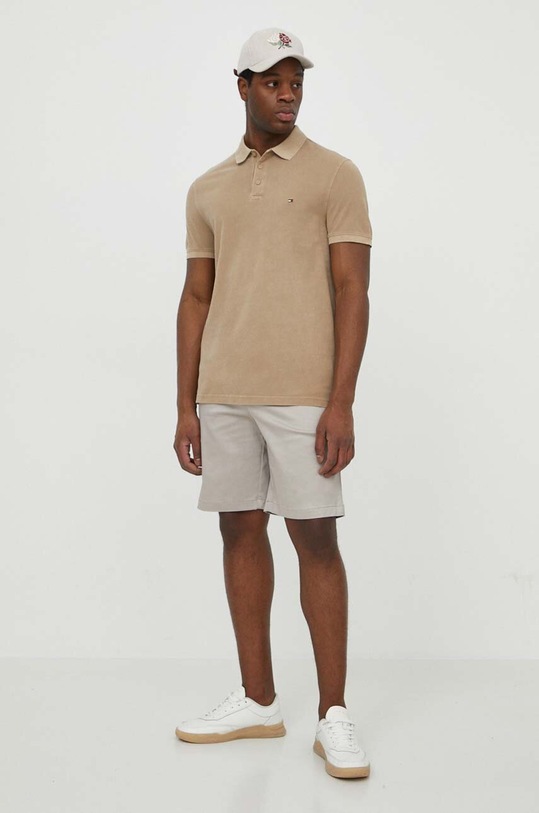 Σορτς Calvin Klein K10K112840 μπεζ SS24