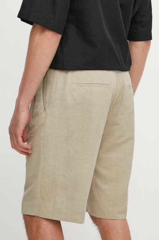 Îmbrăcăminte Calvin Klein pantaloni scurți din amestec de in K10K112657 bej