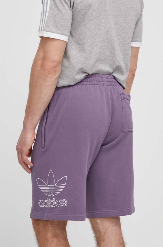Одежда Хлопковые шорты adidas Originals IR8003 фиолетовой