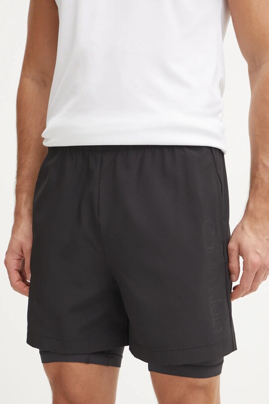 Шорти для тренувань Calvin Klein Performance з еластаном чорний 00GMS4S839