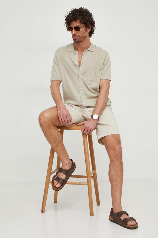 Шорти Tommy Hilfiger MW0MW23563 бежевий SS25