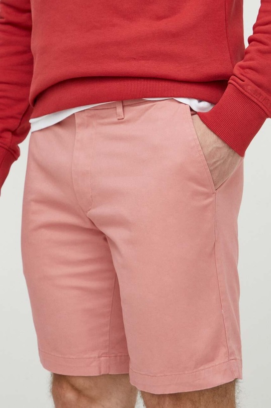 Tommy Hilfiger szorty z elastanem różowy MW0MW23563