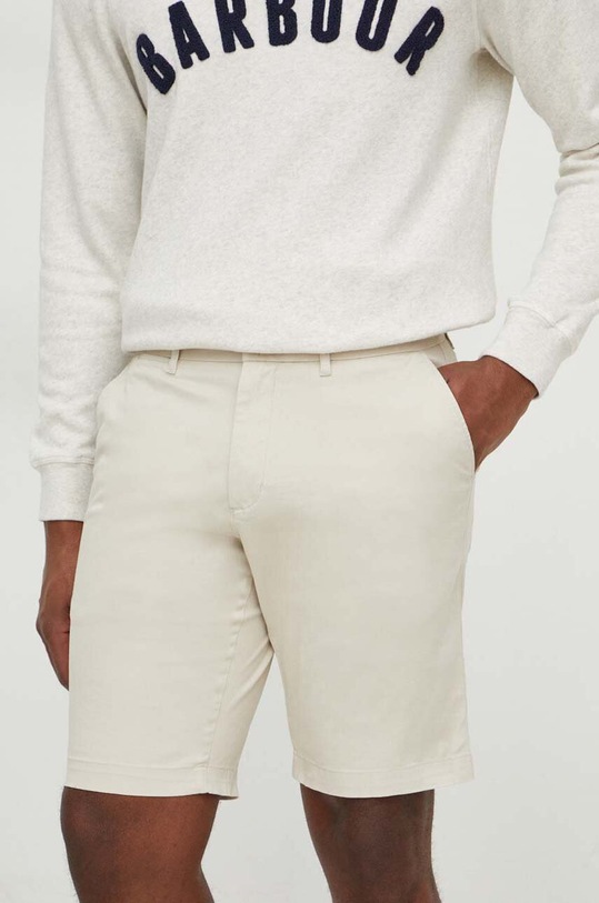 Tommy Hilfiger szorty z elastanem beżowy MW0MW23568