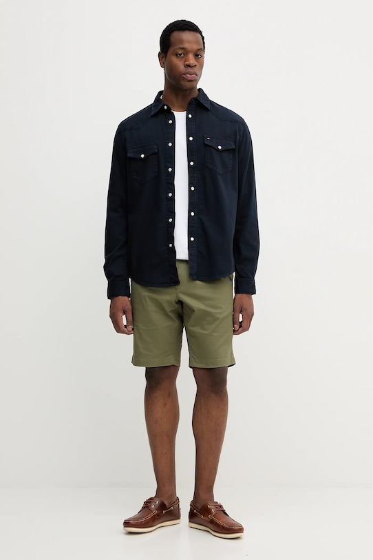 Шорты Tommy Hilfiger MW0MW23568 зелёный SS25