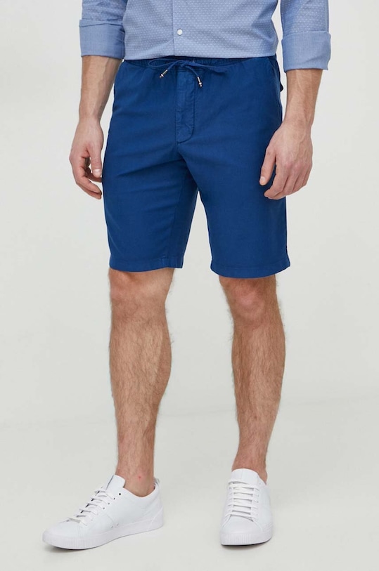 Šortky Tommy Hilfiger s elastanom modrá MW0MW34509