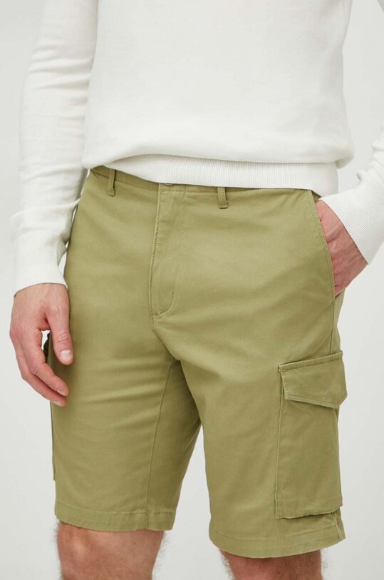 Σορτς Tommy Hilfiger με ελαστάν πράσινο MW0MW23573