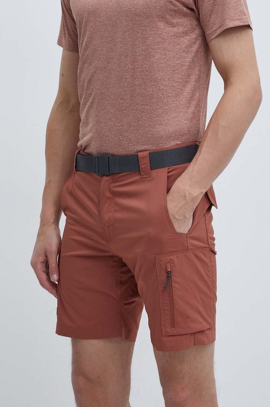 Columbia szorty sportowe Silver Ridge Utility tkanina brązowy 2030744