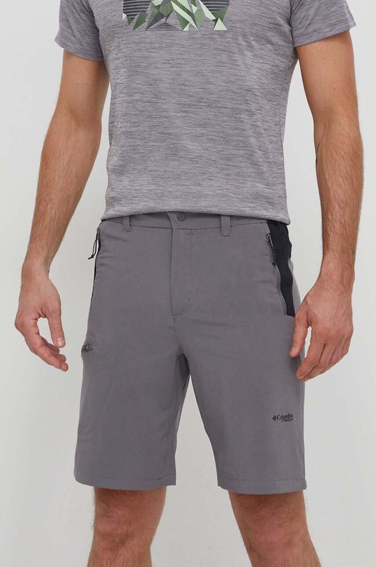 Outdoorové šortky Columbia Triple Canyon II látka šedá 2071973