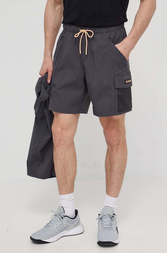 Kraťasy Columbia Painted Peak látka šedá 2074501