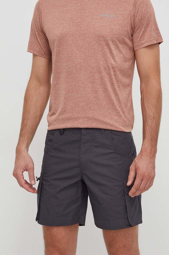 Columbia pantaloni scurți Landroamer bumbac gri 2076031