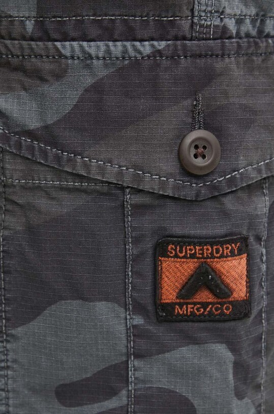 Superdry pantaloni scurti din bumbac gri M7110435A.2LG