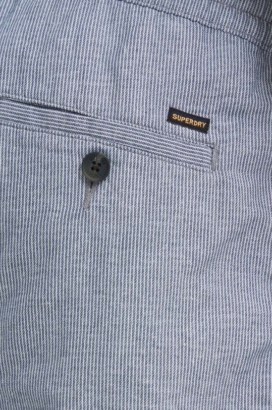 Superdry szorty lniane M7110423A.JKC granatowy