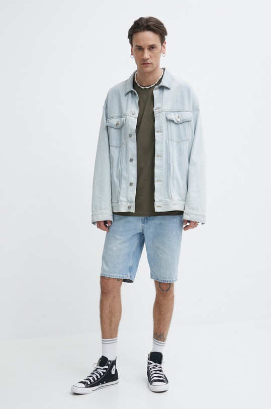 Superdry szorty jeansowe M7110394A.2GJ niebieski SS24