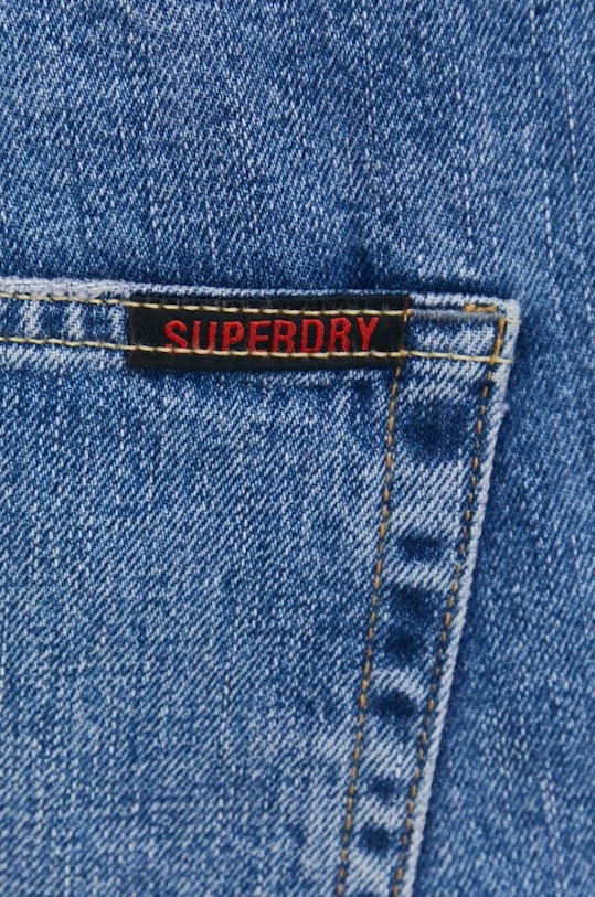 Superdry pantaloni scurti jeans albastru M7110394A.1HV