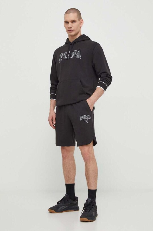Puma pantaloni scurți SQUAD 678975 negru SS24