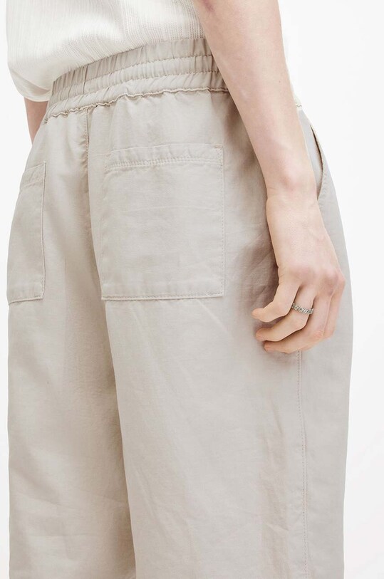 Λινό σορτς AllSaints HANBURY μπεζ MF081Y