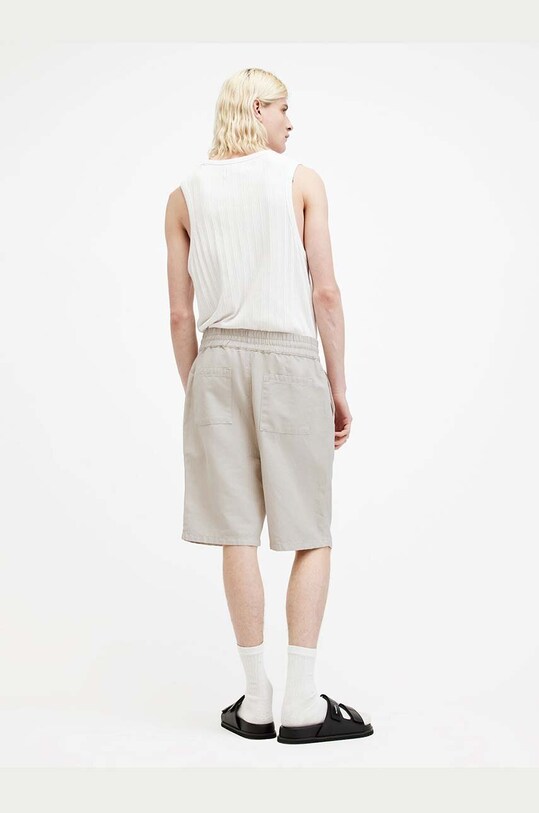 Λινό σορτς AllSaints HANBURY MF081Y μπεζ