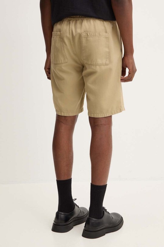 Îmbrăcăminte AllSaints pantaloni scurți din amestec de in HANBURY MF081Y bej
