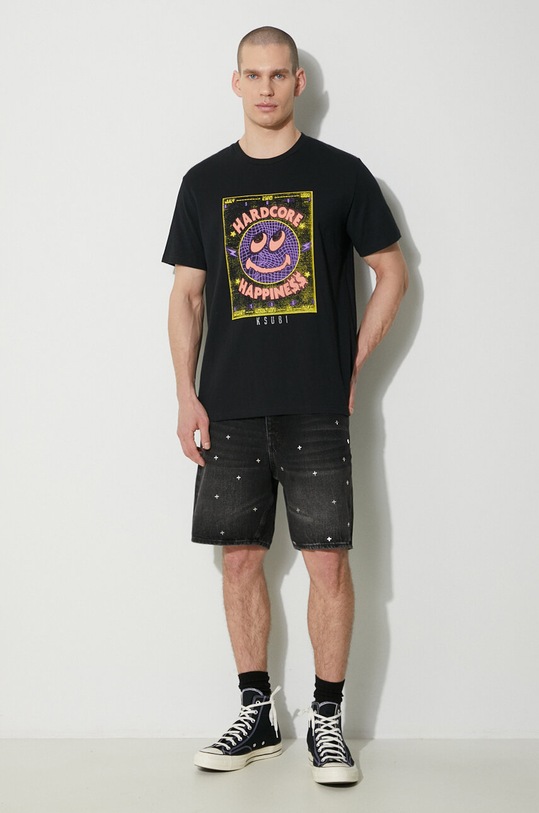 KSUBI denim shorts anti short MPS24WA019 black SS24