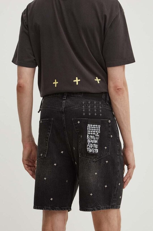 Odzież KSUBI szorty jeansowe anti short MPS24WA019 czarny