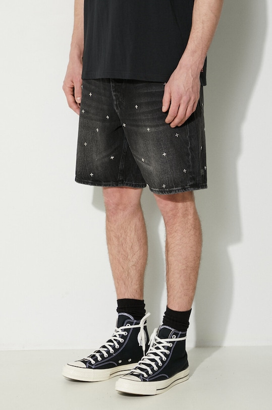 KSUBI denim shorts anti short black MPS24WA019