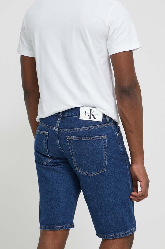 Oblečenie Rifľové krátke nohavice Calvin Klein Jeans J30J324870 tmavomodrá