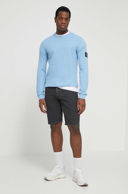 Τζιν σορτς Calvin Klein Jeans J30J325311 γκρί SS24