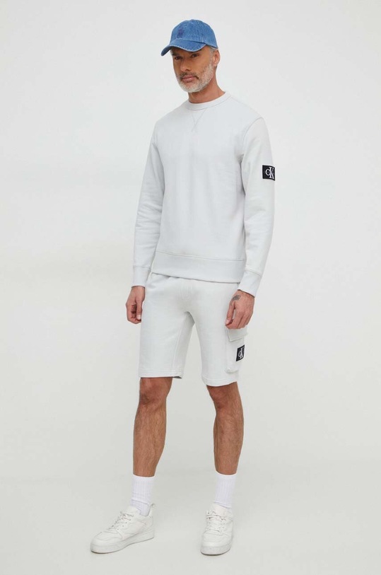 Σορτς Calvin Klein Jeans J30J325132 γκρί SS24