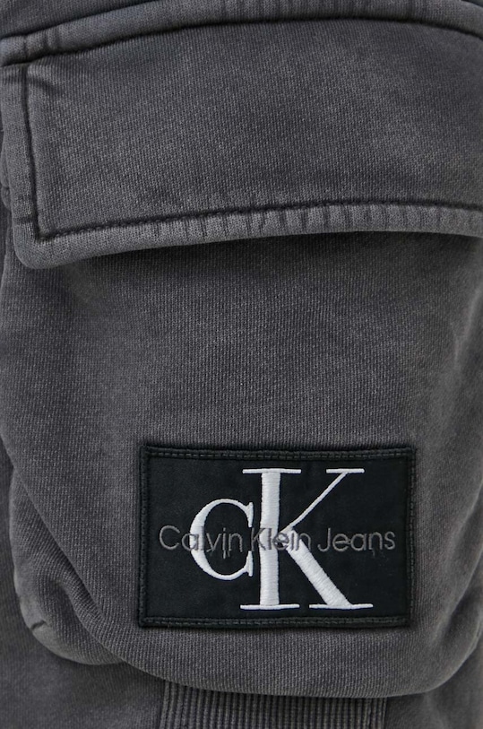 Calvin Klein Jeans pantaloni scurți din bumbac gri J30J325137