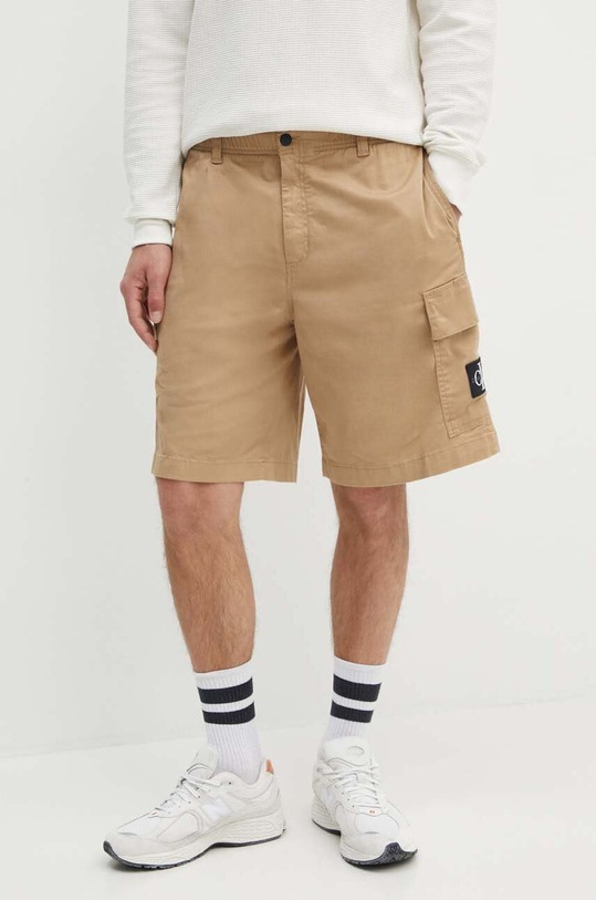 Шорти Calvin Klein Jeans з еластаном бежевий J30J325140