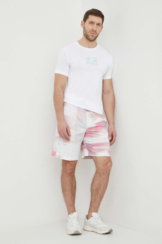 Calvin Klein Jeans szorty bawełniane J30J325473 biały SS24
