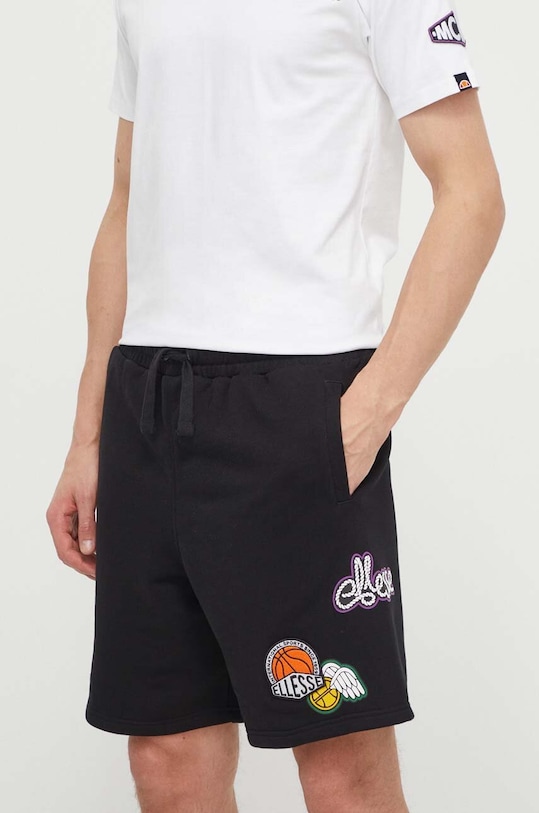 Ellesse pantaloni scurti Bronxa Short tricotaj negru SHV20121
